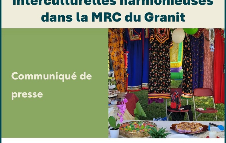 365 000 $ pour des relations interculturelles harmonieuses dans la MRC du Granit