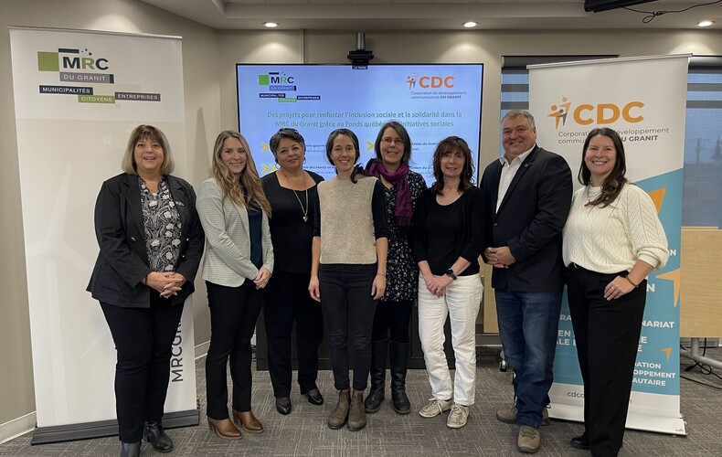 Des projets pour renforcer l'inclusion sociale et la solidarité dans la MRC du Granit grâce au Fonds québécois d'initiatives sociales